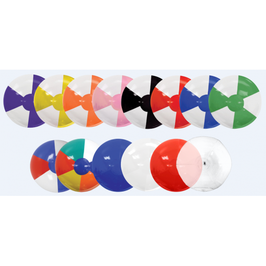 Custom Logo Multi-Colored Beach Ball - 24"