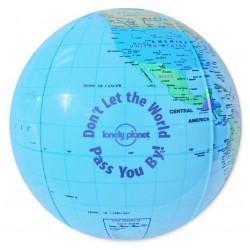 Custom Logo Globe Beach Ball (12") Custom Logo Globe Beach Ball (12")