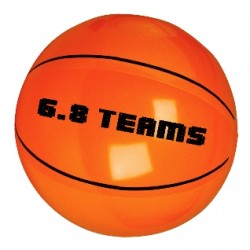 Custom Logo Inflatable Basketball Beach Ball (9") Custom Logo Inflatable Basketball Beach Ball (9")