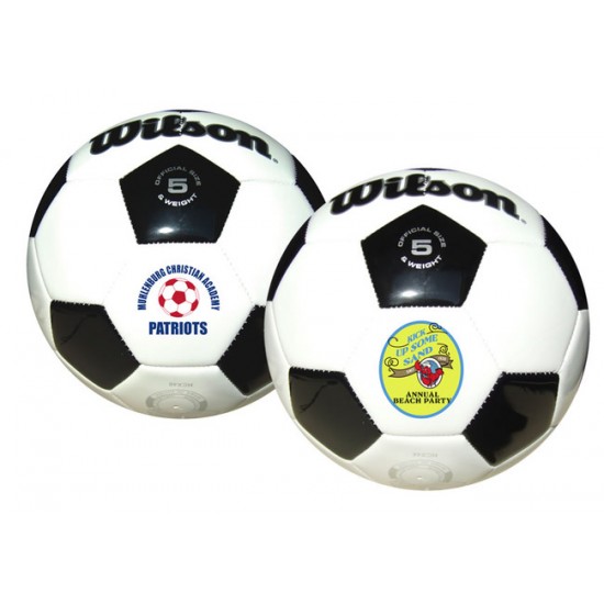 Custom Logo Wilson Premium Synthetic Leather Soccer Ball (Size 5) Custom Logo Wilson Premium Synthetic Leather Soccer Ball (Size 5)