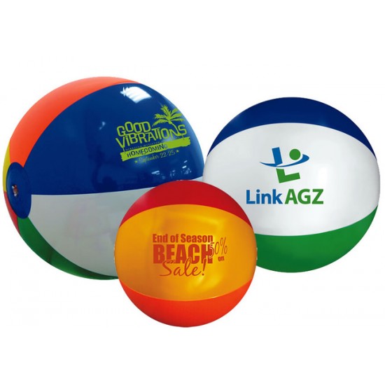 Custom Logo Multi-Colored Beach Ball (16")