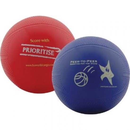 Custom Logo Mini Reinflatable Vinyl Basketball - 4"