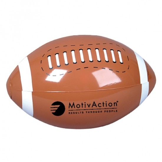Custom Logo Inflatable Football Beach Ball - 9"