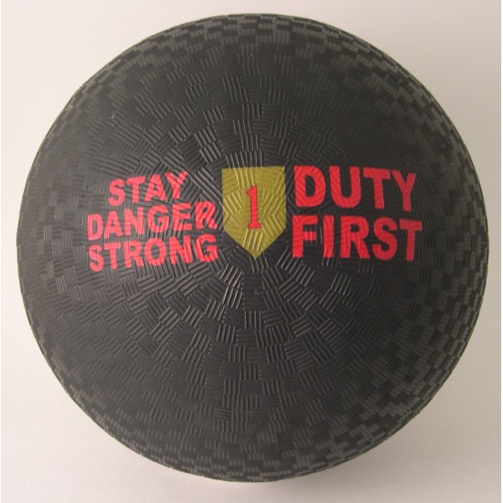 Custom Logo 2-Ply Rubber Playground Ball - 10"