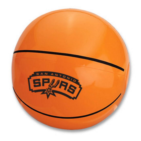 Custom Logo Basketball Beach Ball - 16" Custom Logo Basketball Beach Ball - 16"