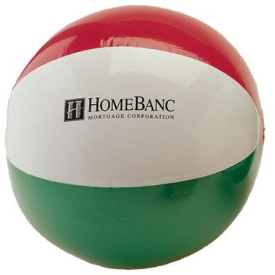 Custom Logo Inflatable Beach Ball - 16" 