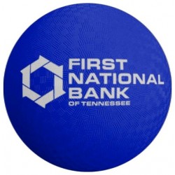 Custom Logo 2-Ply Rubber Playground Ball - 8.5" Custom Logo 2-Ply Rubber Playground Ball - 8.5"