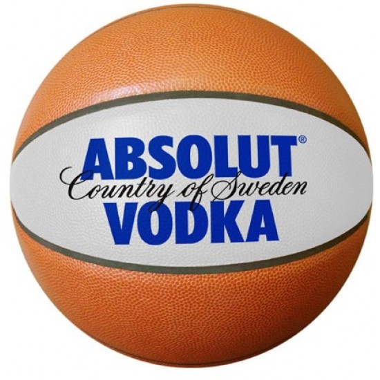 Custom Logo Mini 7" Synthetic Leather Basketball (Screen Printed)