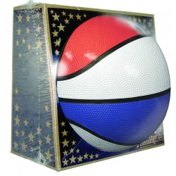 Custom Logo Red/ White/ Blue Full Size Rubber Basketball Custom Logo Red/ White/ Blue Full Size Rubber Basketball
