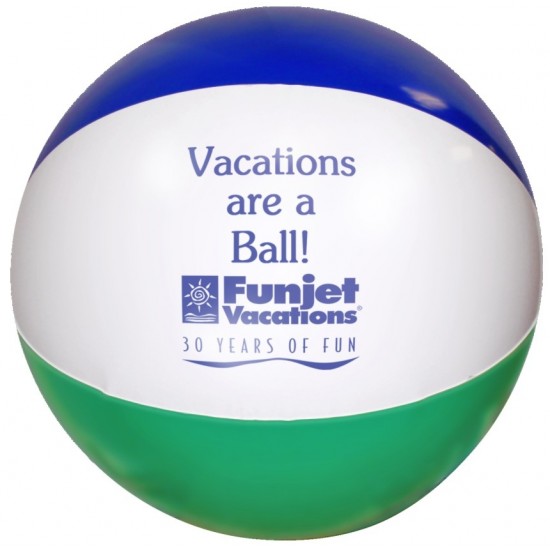 Custom Logo Multi-Colored Beach Ball - 24"