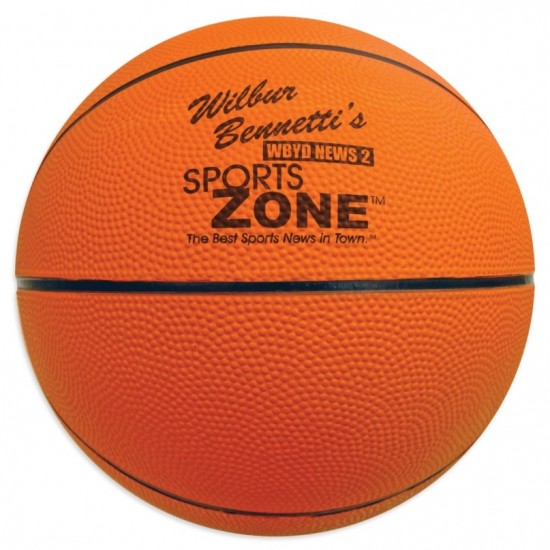 Custom Logo Full Size Rubber Basketball