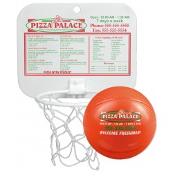 Custom Logo Mini Backboard w/ Blank Basketball Custom Logo Mini Backboard w/ Blank Basketball