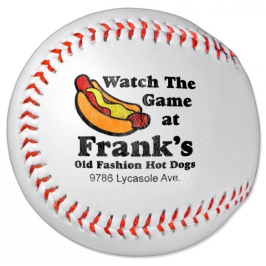 Custom Logo Synthetic Leather Baseball w/ Rubber Core