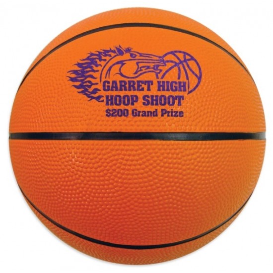 Custom Logo Mini Rubber Basketball