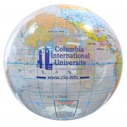 Custom Logo Globe Beach Ball (16") Custom Logo Globe Beach Ball (16")
