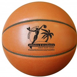 Custom Logo Mini 7" Synthetic Leather Basketball (Debossed) Custom Logo Mini 7" Synthetic Leather Basketball (Debossed)