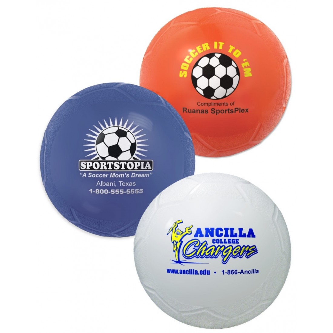 Custom Logo Mini Vinyl Soccer Ball 4 1/4"